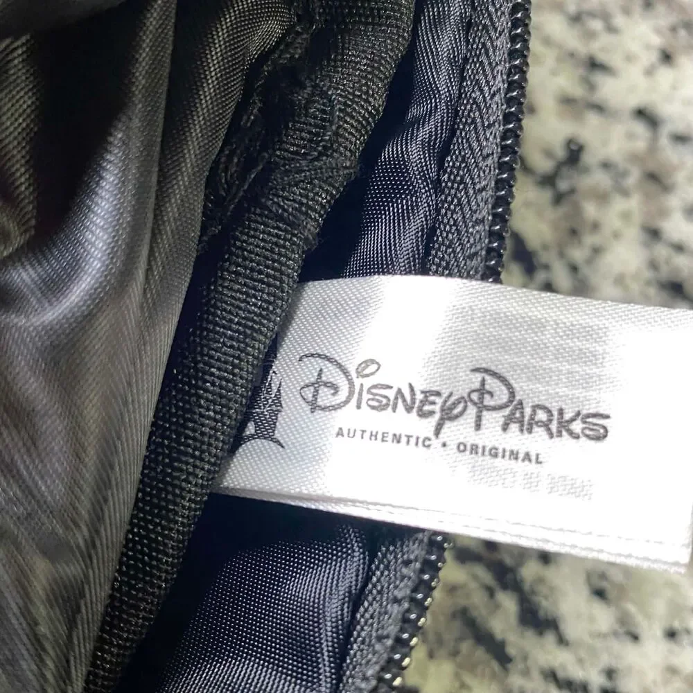 Disney Parks Authentic Original Mickey Mouse Comic Print Backpack Black White RD